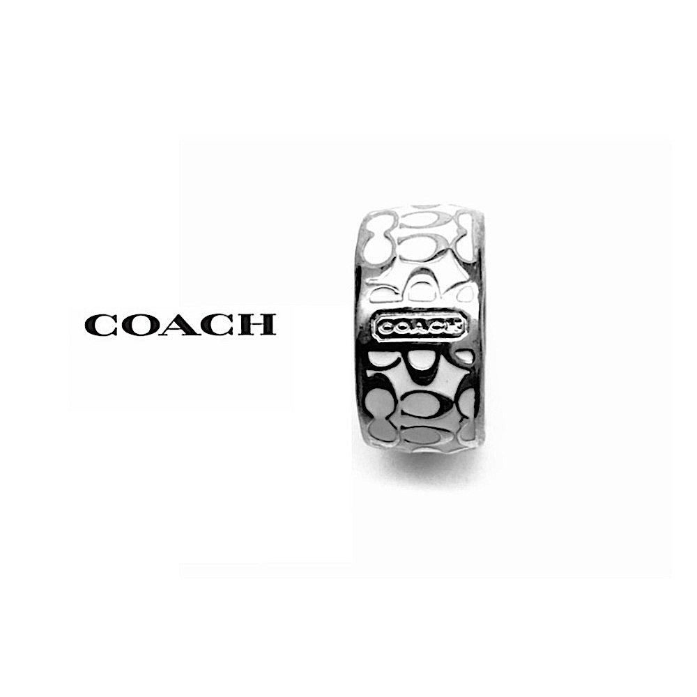 NWT Coach White Miranda Ring